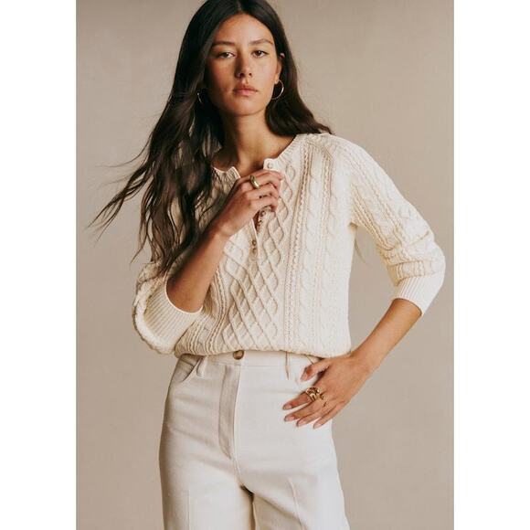 Sezane Sweaters - Sezane Bree Jumper in Cream size M